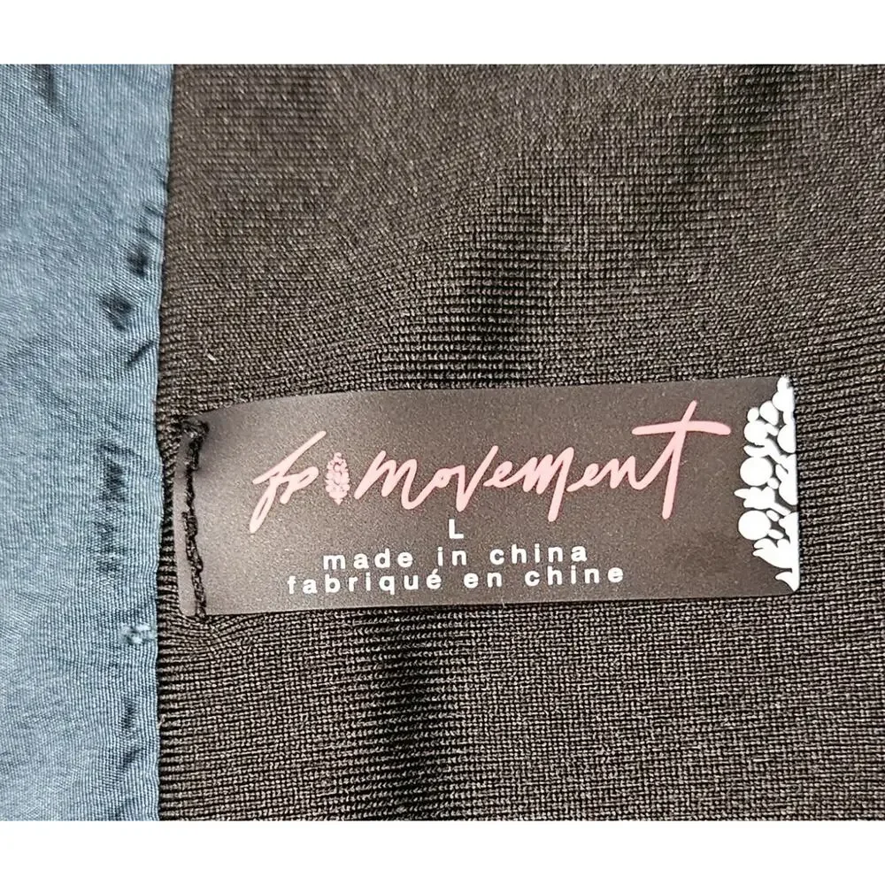 FREE PEOPLE Movement Women's L Way Home Shorts Wide Elastic Waist Logo Brief - Picture 4 of 9